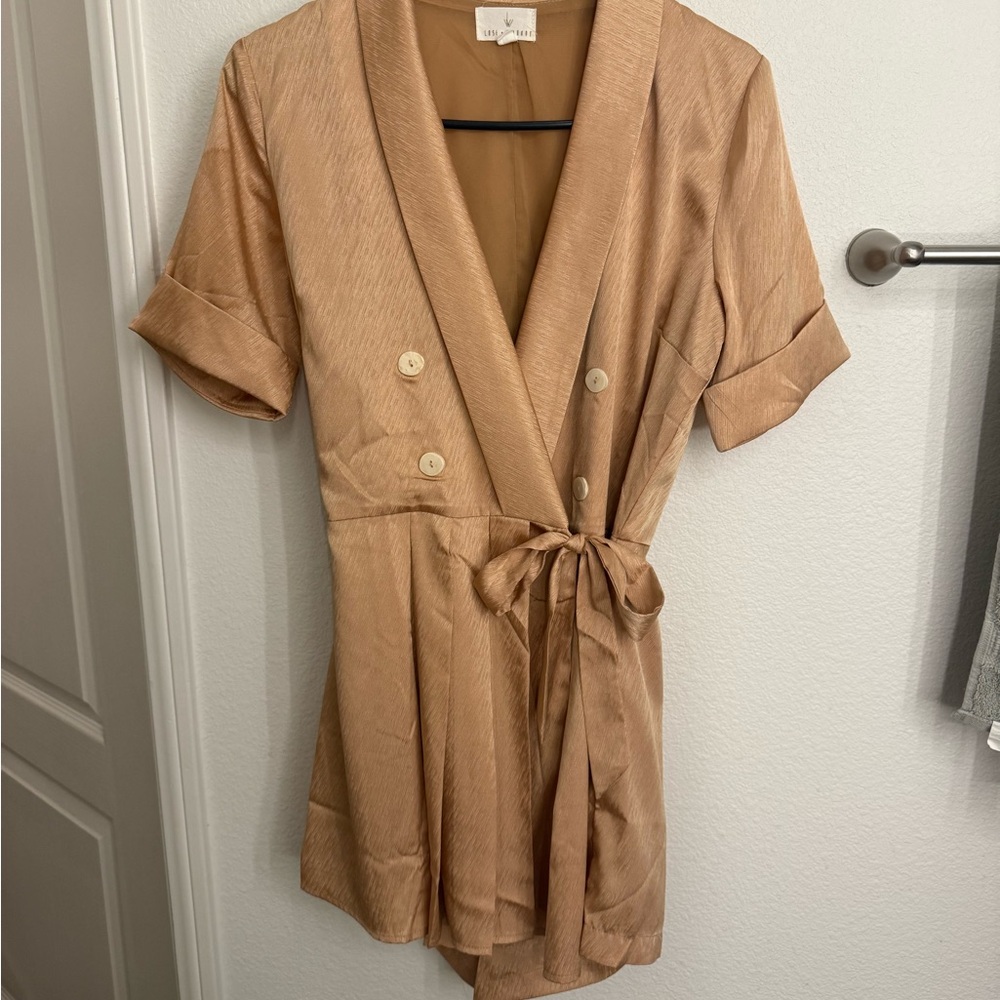 Pleated dress romper from Lost + Wander